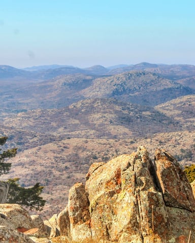 Wichita Mountains landscape near Fort Sill