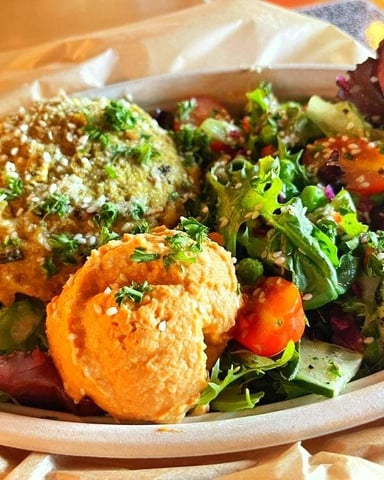 Food from the Healthy Hippie Cafe in Medicine Park