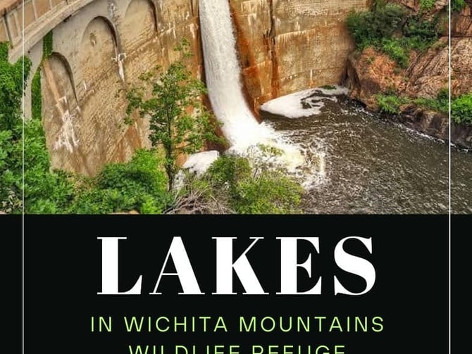 Lakes in Wichita Mountains Wildlife Refuge